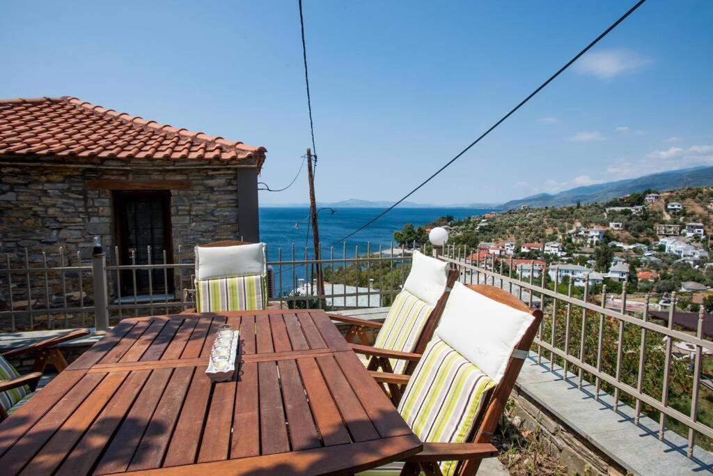 ¨Με Θέα Το Ηλιοβασίλεμα¨ Villa Áfissos Eksteriør bilde